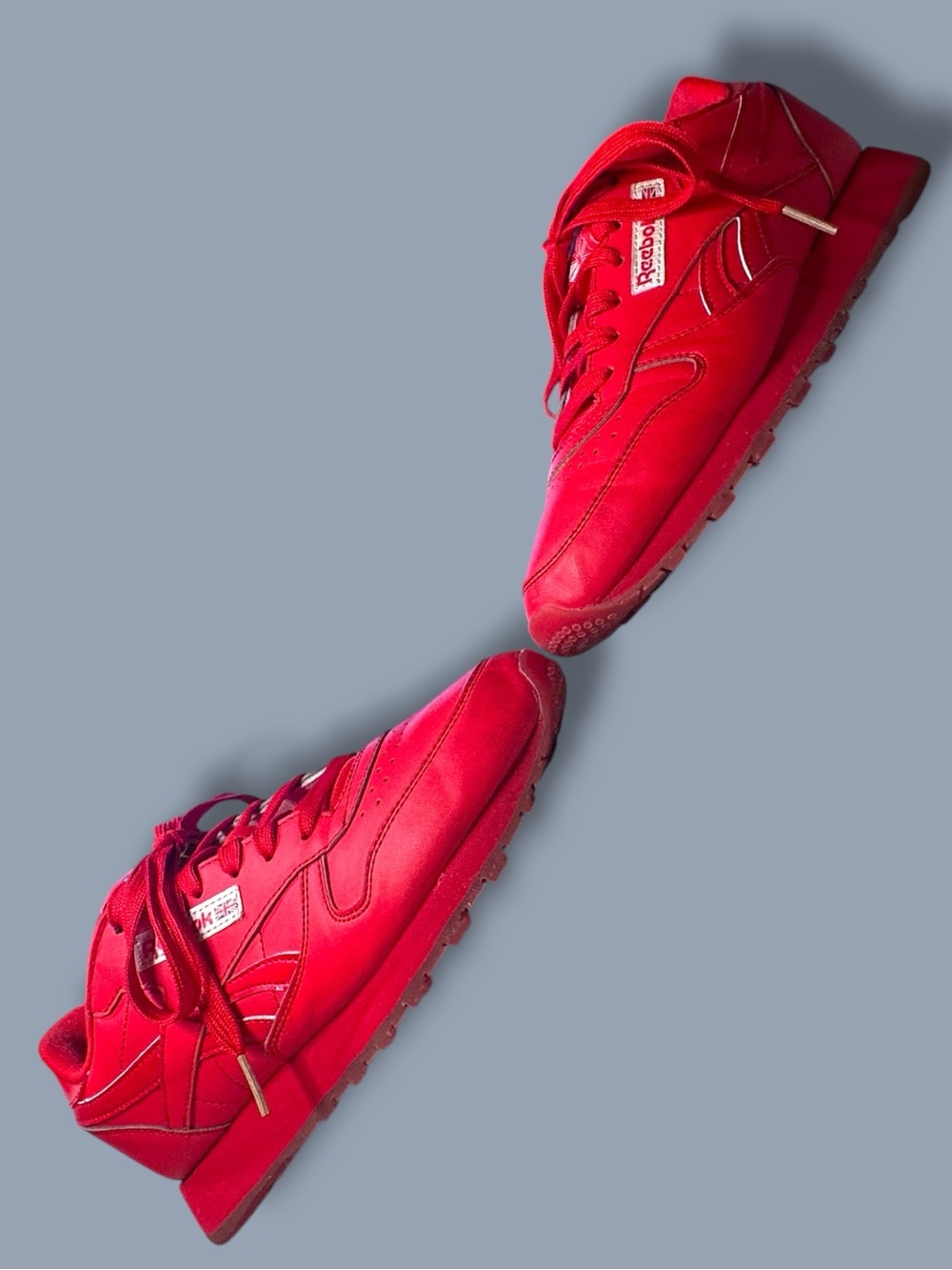 Reebok Popsicle Classic Contrast Label Sneakers in Red. Size W8 M6 - Picture 8 of 13